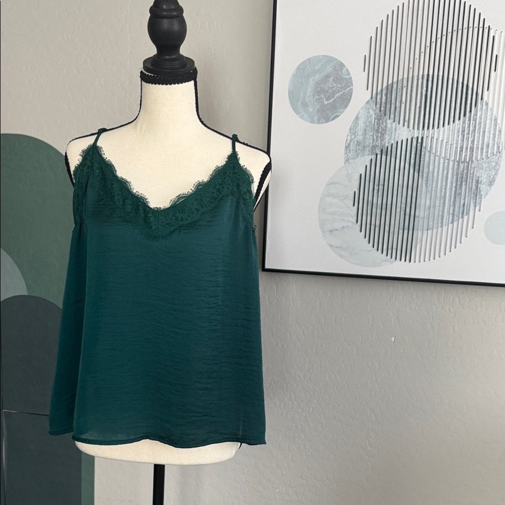 BP Teal Lace Cami Top